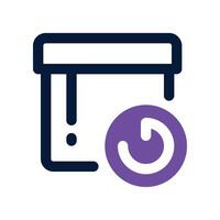 refund product icon. dual tone icon for your website, mobile, presentation, and logo design. vector