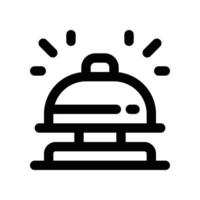desk bell icon. line icon for your website, mobile, presentation, and logo design. vector