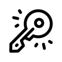 key icon. line icon for your website, mobile, presentation, and logo design. vector