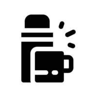 thermos icon. glyph icon for your website, mobile, presentation, and logo design. vector