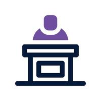 reception icon. dual tone icon for your website, mobile, presentation, and logo design. vector