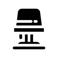 table lamp icon. glyph icon for your website, mobile, presentation, and logo design. vector