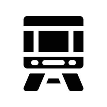 train icon. glyph icon for your website, mobile, presentation, and logo design. vector