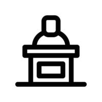 reception icon. line icon for your website, mobile, presentation, and logo design. vector