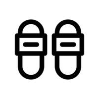 slippers icon. line icon for your website, mobile, presentation, and logo design. vector