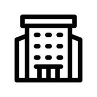hotel icon. line icon for your website, mobile, presentation, and logo design. vector