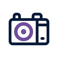 camera icon. dual tone icon for your website, mobile, presentation, and logo design. vector