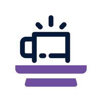 tea mug icon. dual tone icon for your website, mobile, presentation, and logo design. vector