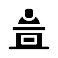 reception icon. glyph icon for your website, mobile, presentation, and logo design. vector