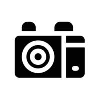 camera icon. glyph icon for your website, mobile, presentation, and logo design. vector