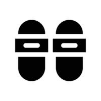 slippers icon. glyph icon for your website, mobile, presentation, and logo design. vector