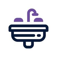 washbasin icon. dual tone icon for your website, mobile, presentation, and logo design. vector