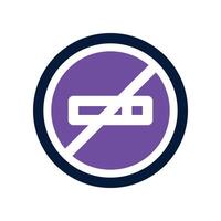 no smoking icon. dual tone icon for your website, mobile, presentation, and logo design. vector
