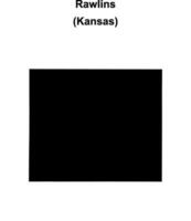 Rawlins County, Kansas blank outline map vector