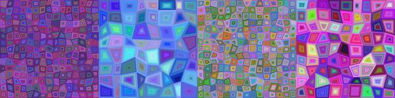 Abstract rectangle polygon background set vector