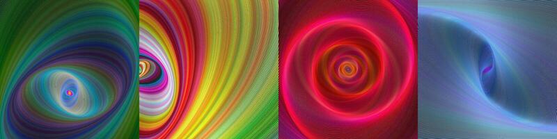 Abstract digital art background collection vector