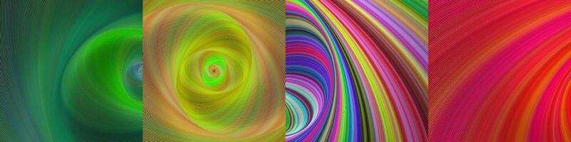 Abstract digital art background collection vector