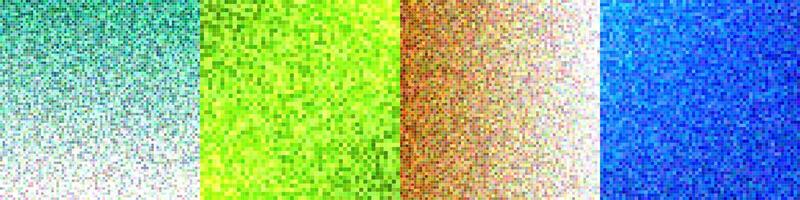 Abstract square mosaic pattern background collection vector