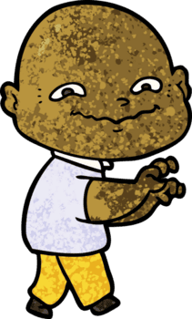 cartoon creepy guy drawing png