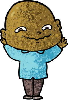 cartoon creepy guy drawing png