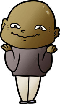 cartoon creepy guy drawing png