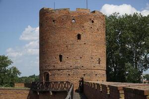 Ciechanow, Poland - June 8th, 2024 - Round tower at Castle of the Masovian Dukes photo