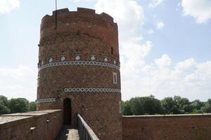 Ciechanow, Poland - June 8th, 2024 - Round tower at Castle of the Masovian Dukes photo