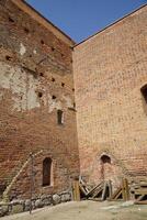 Ciechanow, Poland - June 8th, 2024 - Ruins of basements at Castle of the Masovian Dukes photo