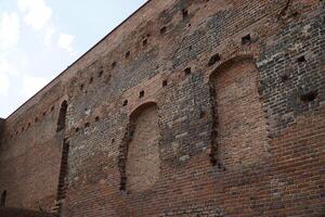 Ciechanow, Poland - June 8th, 2024 - Brick wall at Castle of the Masovian Dukes photo