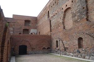 Ciechanow, Poland - June 8th, 2024 - Ruins of basements at Castle of the Masovian Dukes photo