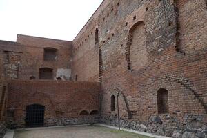 Ciechanow, Poland - June 8th, 2024 - Ruins of basements at Castle of the Masovian Dukes photo
