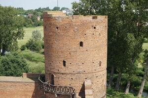 Ciechanow, Poland - June 8th, 2024 - Round tower at Castle of the Masovian Dukes photo