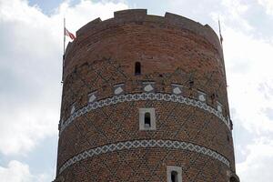 Ciechanow, Poland - June 8th, 2024 - Round tower at Castle of the Masovian Dukes photo