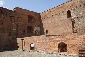 Ciechanow, Poland - June 8th, 2024 - Courtyard and basements at Castle of the Masovian Dukes photo