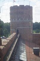 Ciechanow, Poland - June 8th, 2024 - Passage between two towers at Castle of the Masovian Dukes photo