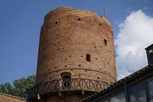Ciechanow, Poland - June 8th, 2024 - Round tower at Castle of the Masovian Dukes photo