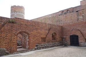 Ciechanow, Poland - June 8th, 2024 - Ruins of basements at Castle of the Masovian Dukes photo