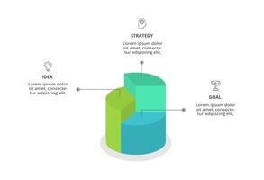 Creative concept for infographic with 3 steps, options, parts or processes. Business data visualization. vector