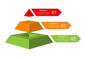 Creative concept for infographic with 3 steps, options, parts or processes. Business data visualization. vector