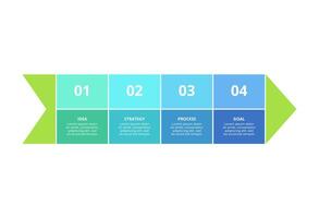 Creative concept for infographic with 4 steps, options, parts or processes. Business data visualization. vector