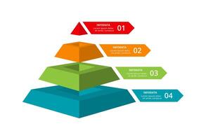 Creative concept for infographic with 4 steps, options, parts or processes. Business data visualization. vector