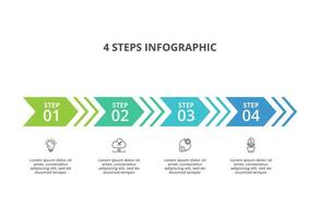 Creative concept for infographic with 4 steps, options, parts or processes. Business data visualization. vector