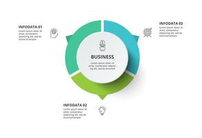 Creative concept for infographic with 3 steps, options, parts or processes. Business data visualization. vector