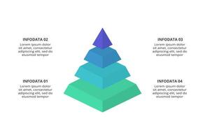 Creative concept for infographic with 4 steps, options, parts or processes. Business data visualization. vector
