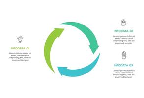 Creative concept for infographic with 3 steps, options, parts or processes. Business data visualization. vector