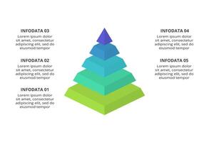 Creative concept for infographic with 5 steps, options, parts or processes. Business data visualization. vector