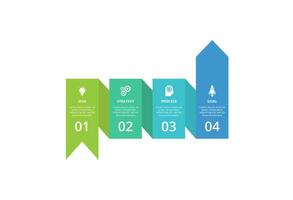 Creative concept for infographic with 4 steps, options, parts or processes. Business data visualization. vector