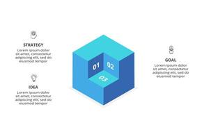 Creative concept for infographic with 3 steps, options, parts or processes. Business data visualization. vector
