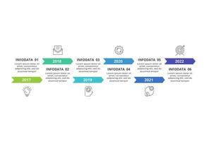 Creative concept for infographic with 6 steps, options, parts or processes. Business data visualization. vector