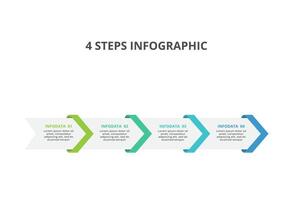 Creative concept for infographic with 4 steps, options, parts or processes. Business data visualization. vector
